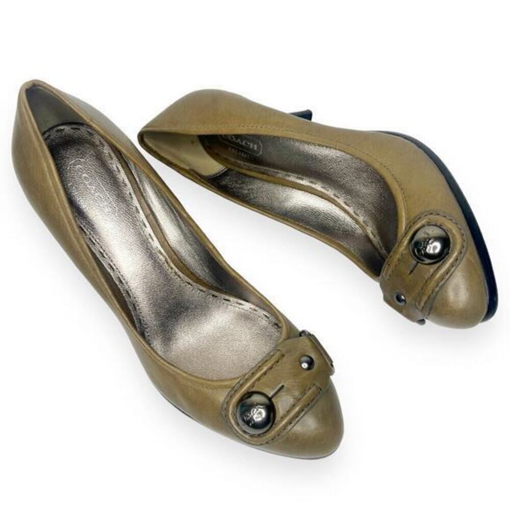 COACH Darlina Leather Heels Size 7‎ 1/2 B